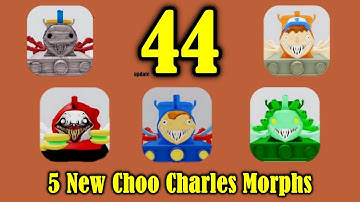 Update 44 | How to get ALL 5 New CHOO CHOO CHARLES Morphs! [ Roblox ]