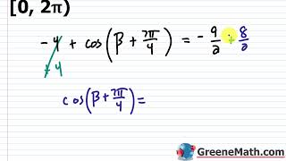 Solving Trigonometric Equations with Multiple Angles