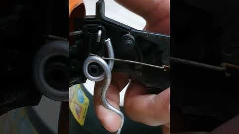 shtil chain saw when broken throttle trigger use recycle metal handle paint home