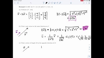 Linear Algebra 1.1.5 - Length of a Vector (3 of 4)