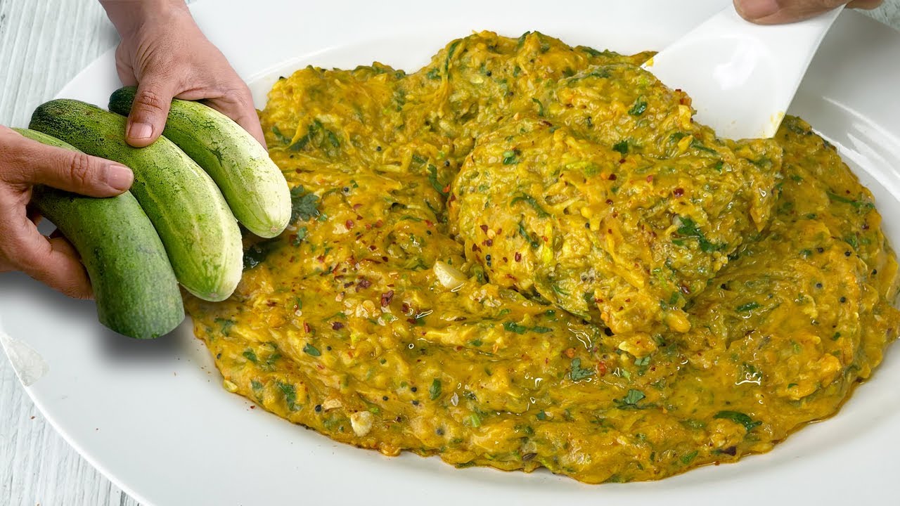 सिर्फ 10 Minutes में बनाये खीरे की सब्जी, जो भी खायेगा तारीफ ही तारीफ करेगा Cucumber Besan Sabji