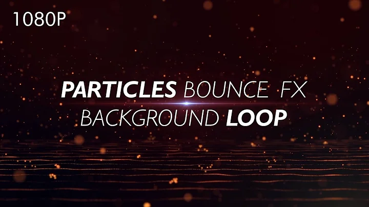 FULL HD Particles Bounce Background Loop Animation
