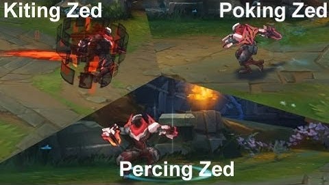 Kiting Zed, Percing Zed & Poking Zed - ZED Montage " AMAZING ZED Plays KR" | League Of Legends