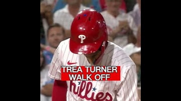 Bryce Harper Home Run. Trea Turner Walk Off. MLB Giants vs Phillies Highlights #shorts #subscribe