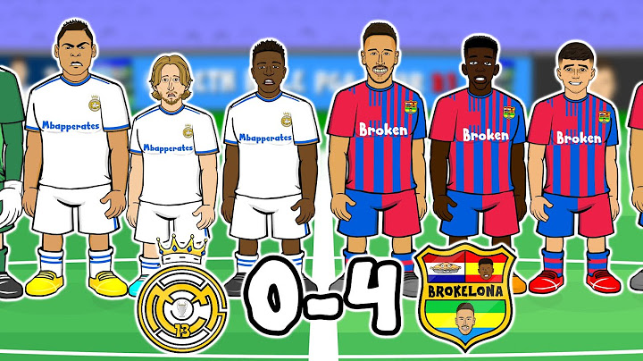 😲0-4! Real Madrid vs Barcelona😲 (El Clasico 22 Aubameyang Torres Cartoon Goals Parody Highlights)