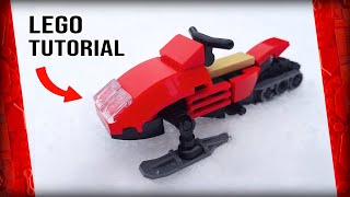 How to build a LEGO snowmobile - MOC Tutorial