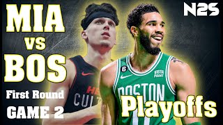 🛑OMG! PLAYOFFS - First Round - GAME 2 - Miami HEAT vs Boston CELTICS - NBA 2K24