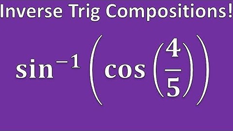 Compositions of Inverse Trig Functions