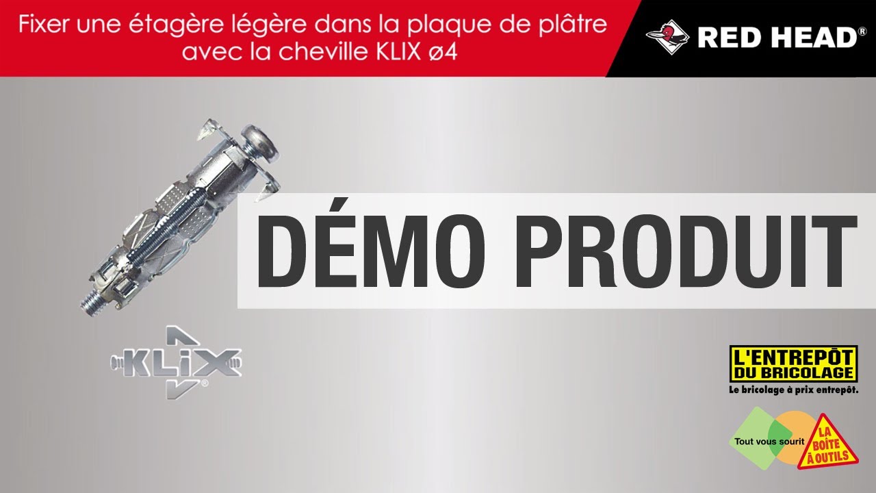 Les démos produit Fixer une étagère légère dans du placo avec la — free download