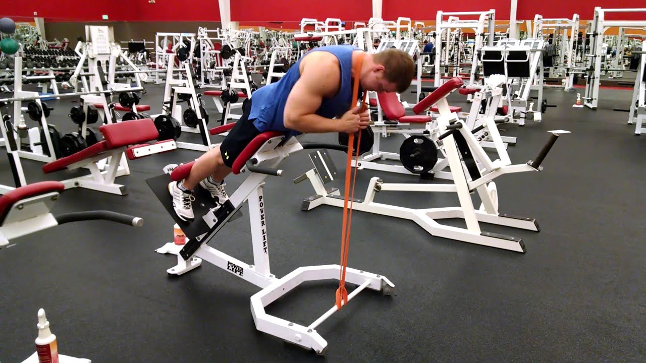 Band 45 degree hip extension YouTube