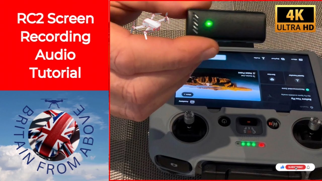 How to get screen recording audio  | RC2 Controller | Beginner tutorial Guide 