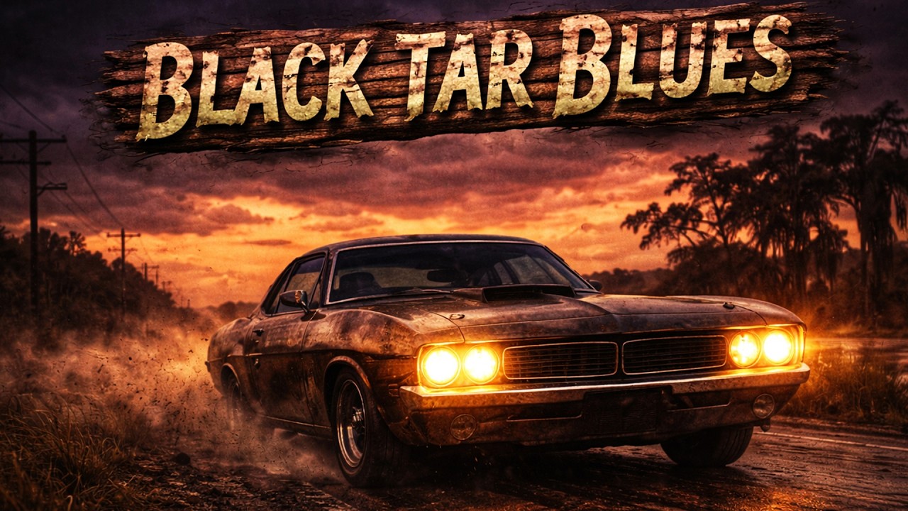 BLACK TAR BLUES – Heavy Delta Blues Rock | Gritty Driving Music & Slide Guitar 🎸🔥