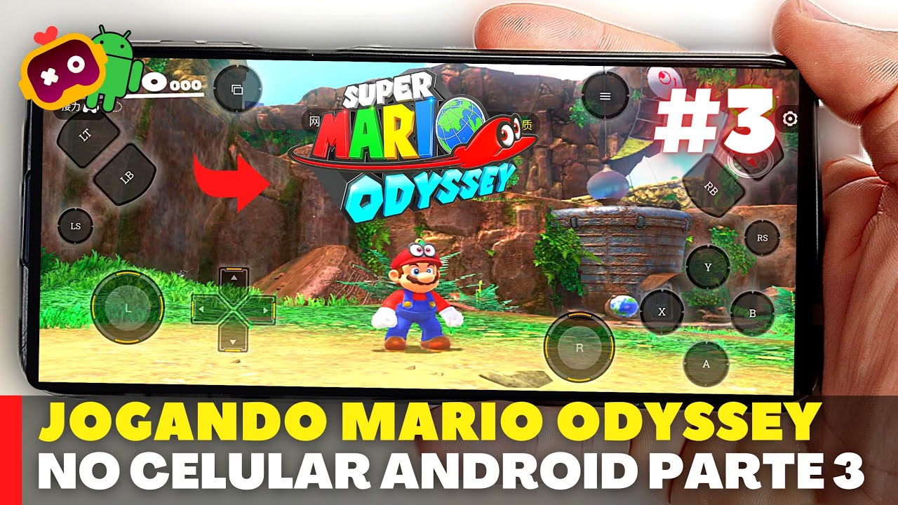 SUPER Mario Odyssey - no CELULAR ANDROID, M4tei o Primeiro Chefe
