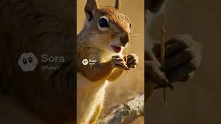 La Délicatesse De La Nature Un Écureuil Retire Une Écharde À Une Gazelle.