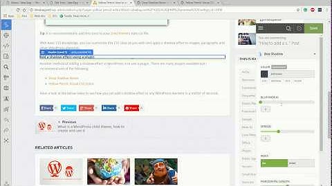 How to add a drop shadow to any element in WordPress | Idea Bag