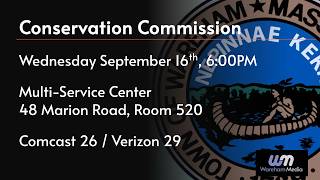 Wareham Conservation Commission Meeting 9/16/26