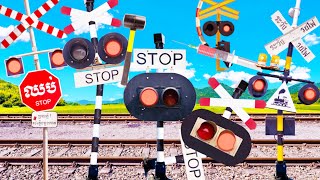 Railroad Crossing that Gets Refurbished After Falling Over Falling Railroad Crossing Sign