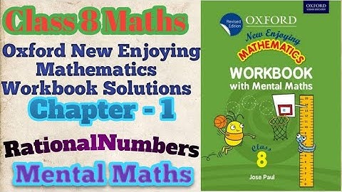Std 8 Maths Workbook solution | NCERT New Enjoying Mathematics Ch-1 Mental Maths@ShikshanAcademy