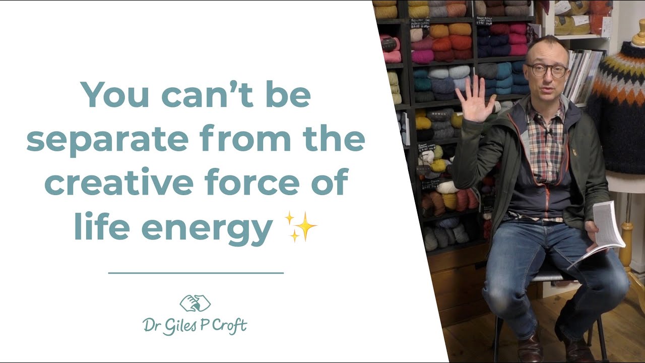 You can't be separate from the creative force of life energy - YouTube
