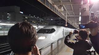 【東海道新幹線下り最後の定期運用❗️】新幹線700系C52編成こだま683号683A新大阪行き 静岡駅発車‼️