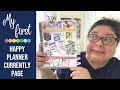 Plan With Me | My Very FIRST Happy Planner Currently Page! | The Happy Planner For Beginners