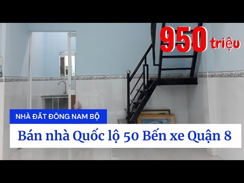 Bán nhà Quốc lộ 50 giá 950 triệu, gần Bến xe Quận 8, xã Bình Hưng huyện Bình Chánh dưới 1 tỷ