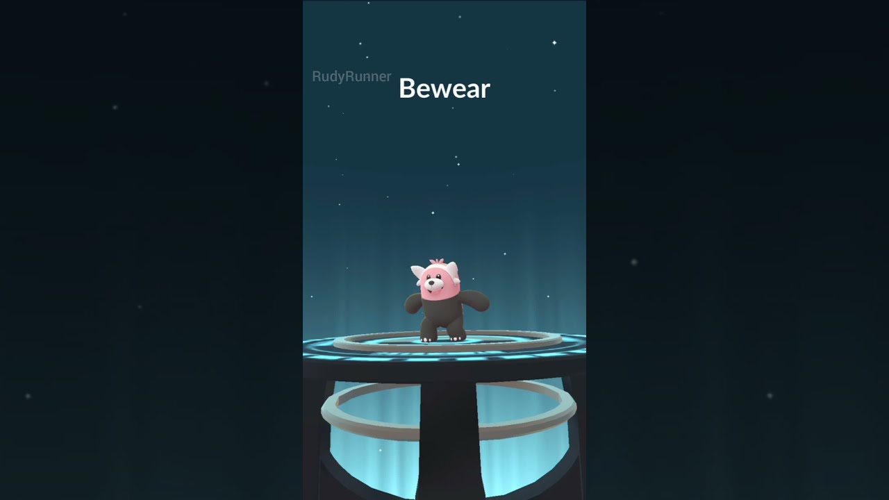 STUFFUL EVOLUTION INTO BEWEAR IN POKEMON GO ! || 