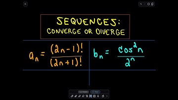 Sequences - Examples showing convergence or divergence