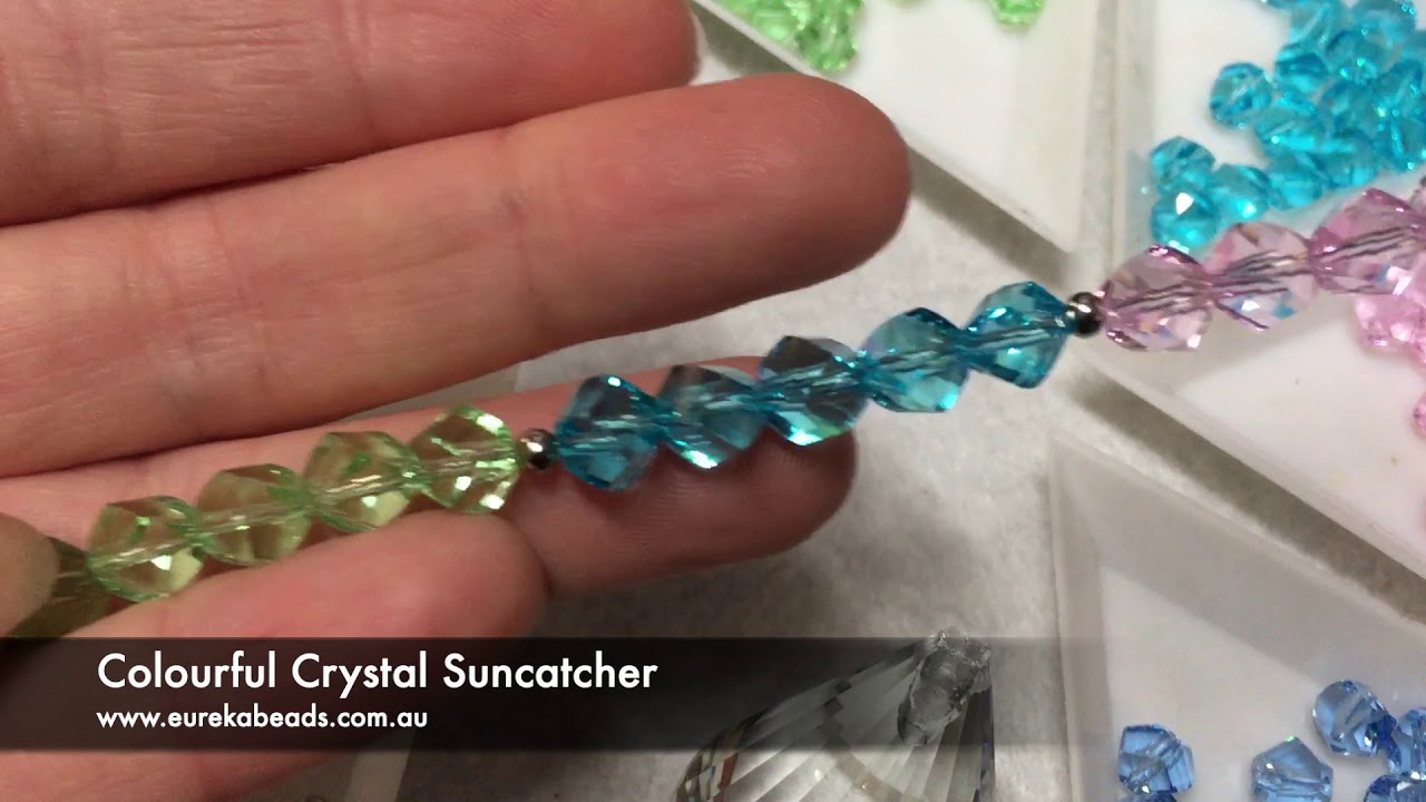 Glass & Crystal Beaded Sun Catcher Jewelry Making Kit - Dragonfly