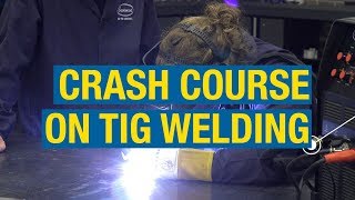 How to TIG Weld - Teaching the Camera Guy to Weld -  Basics of TIG Welding - Eastwood