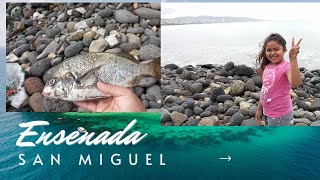 Ensenada B,C San Miguel playa 🏖️ Día de pesca 🎣 y familia 🏖️#ensenada #viralvideo #playasanmiguel