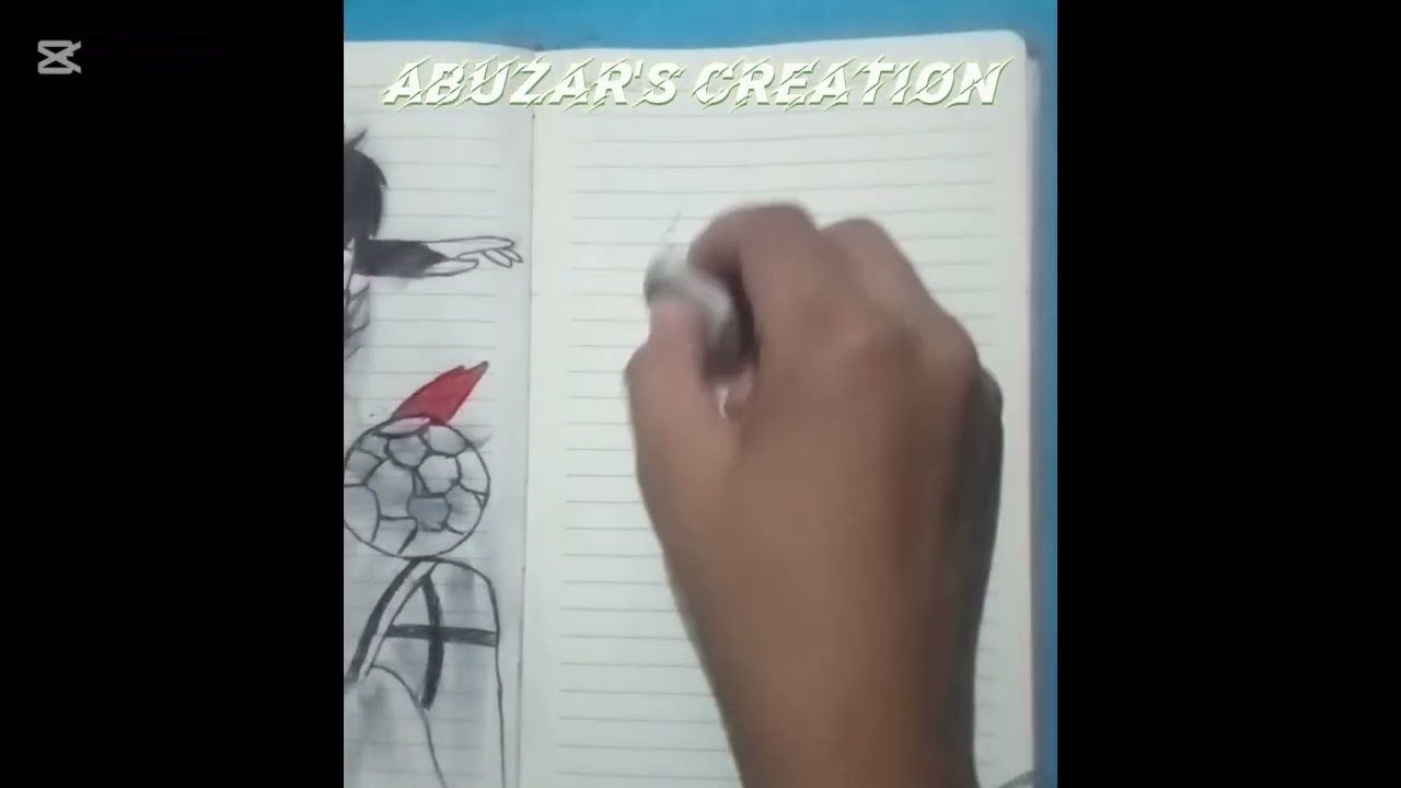 Side face drawing method