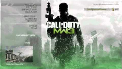 Mw3 Private Match Menu Design