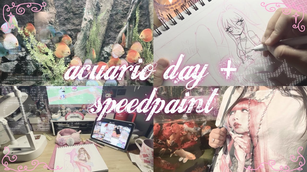 dibujando ✧ después del acuario °‧🫧🐠⋆.ೃ࿔*:･