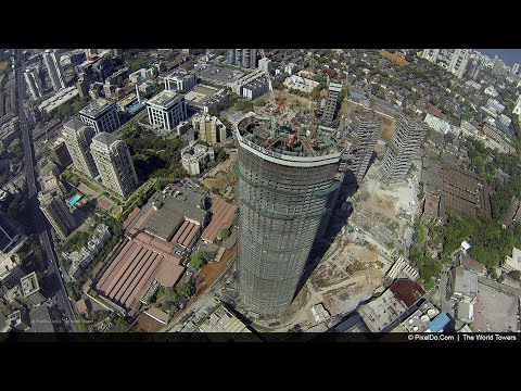 Stunning Drone Video of Mumbai's Tallest Tower - "The World One"