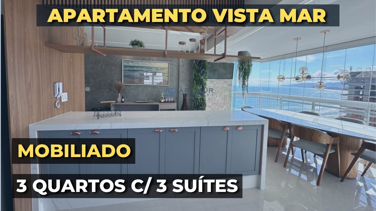 APARTAMENTO 3 DORMITÓRIOS À VENDA NO CANTO DO FORTE COM VISTA MAR E SACADA GOURMET