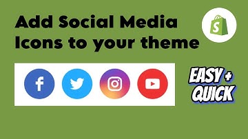 How to QUICKLY add Social Links to your Shopify theme #beginners #shopify