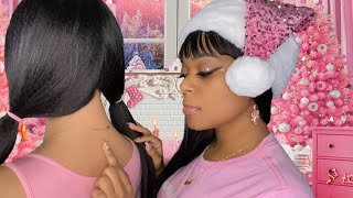 ASMR |?Girl Who Is Secretly OBSESSED With You Plays With Your Hair At Christmas Sleepover