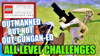 Outmanned But Not Out-Gungan-ed Level Challenges Gameplay - Lego Star Wars The Skywalker Saga