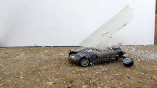 Model Aston Martin Gets Crushed By Ice Block