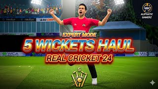 Mastering the Fifth Wicket Haul: Expert Mode Bowling Strategy in Real Cricket!