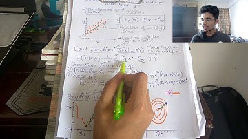 Gradient descent Algorithm explanation with linear regression model training as example