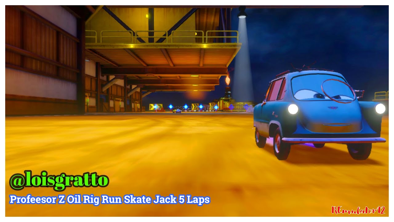 Cars 2 The Video Game | Professor Z - Battle Race (Skate Jack) | Oil ...
