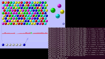 Bubble Shooter bot gameplay - Reinforcement Learning with Python and Tensorflow