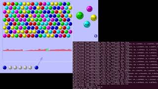 Bubble Shooter bot gameplay - Reinforcement Learning with Python and Tensorflow screenshot 2