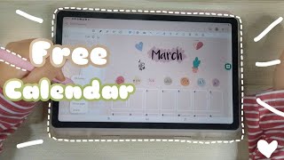 [ Free 2021 & 2022 Monthly Calendar ] Make calendar using Samsung Notes on Tab S6 lite screenshot 5