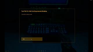 Text Menu In Half-Life Singleplayer