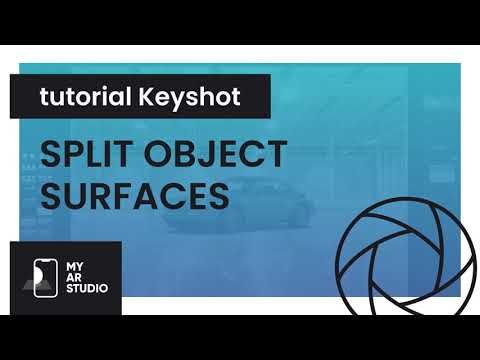 How to split object surfaces with Keyshot