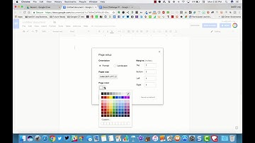 Google Doc - Change background color of a doc