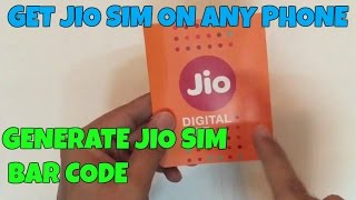 How to Get Free Reliance 4G JIO SIM, Generate Jio Sim Bar Code screenshot 2